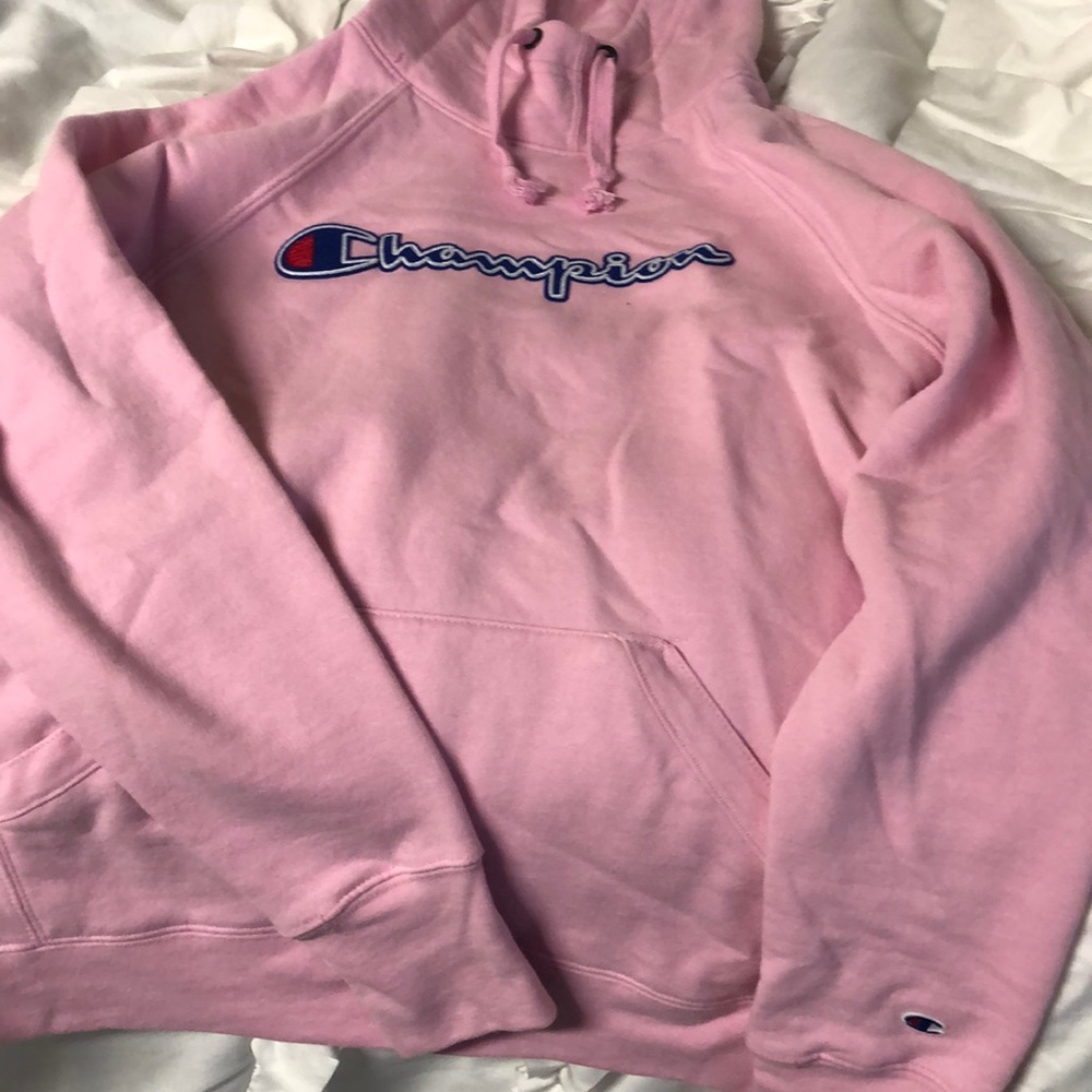 pink champion hoodie sweatshirt - Picture 1 of 5
